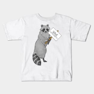 Parks and Rec Raccoon Kids T-Shirt